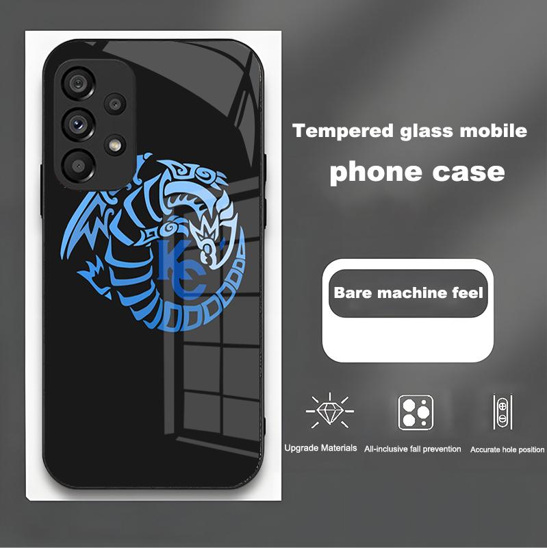 Yu-Gi-Oh! For Samsung Galaxy Note 8 9 S10 Plus S20 S21 FE S23 Ultra A12 A13 A32 A33 New Cartoon Tempered Glass Phone Case