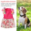 Bohemian Doggie Summer Clothes For Comfortable Fit, Easy On/Off Experience With Halter Neck Design, Small Dog Breeds Lace Boho Dog Dress Pet Apparel,