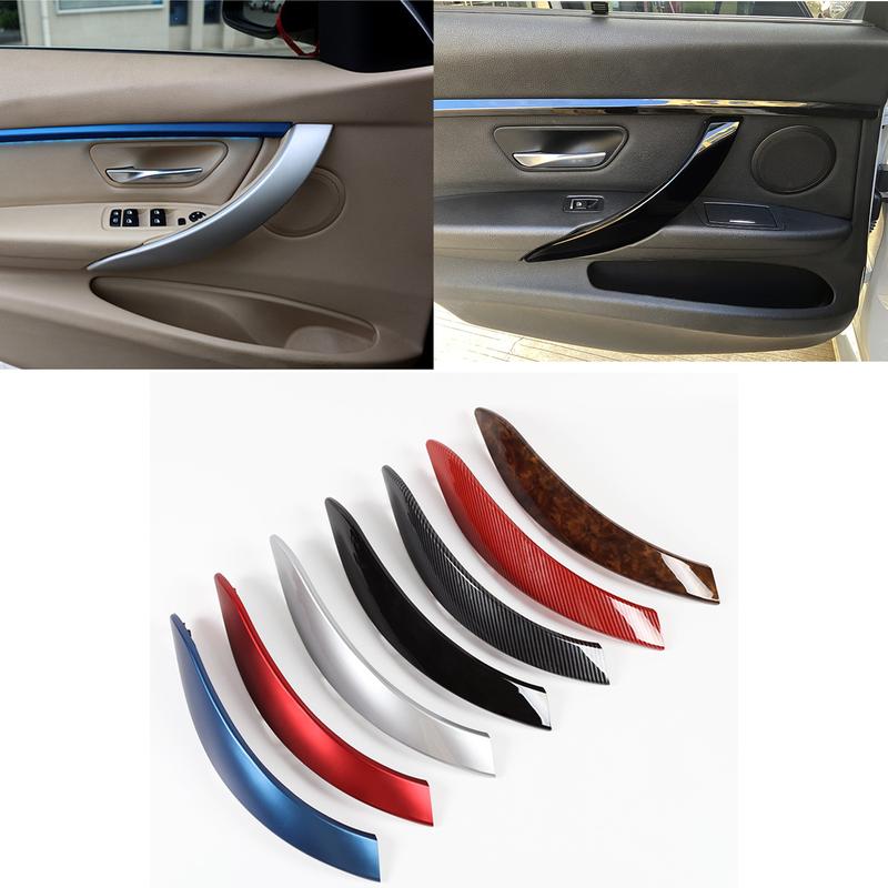 2PCS/4PCS Set Interior Door Pull Handle Outer Cover Trim For BMW 3 4 Series M3 M4 F30 F80 F31 F32 F33 F34 F35 F36 2013-2018