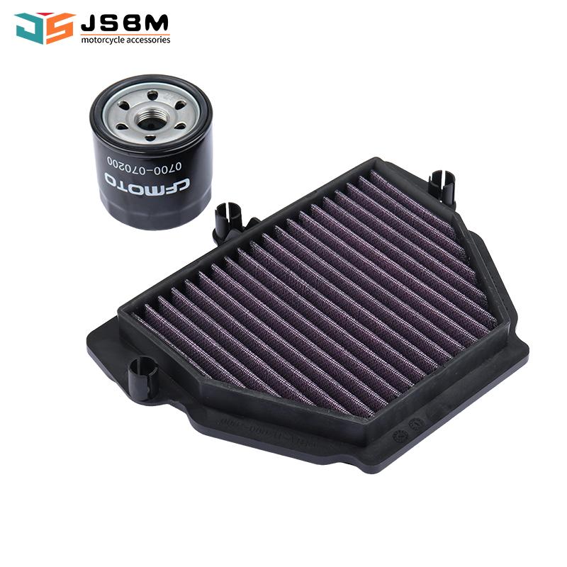 JSBM Motorcycle High Flow Air Filter Oil Filters For CFMOTO 650SR 675SR-R 675SS 675NK CF650-10 675 NK SR-R SS SR 0700-07200