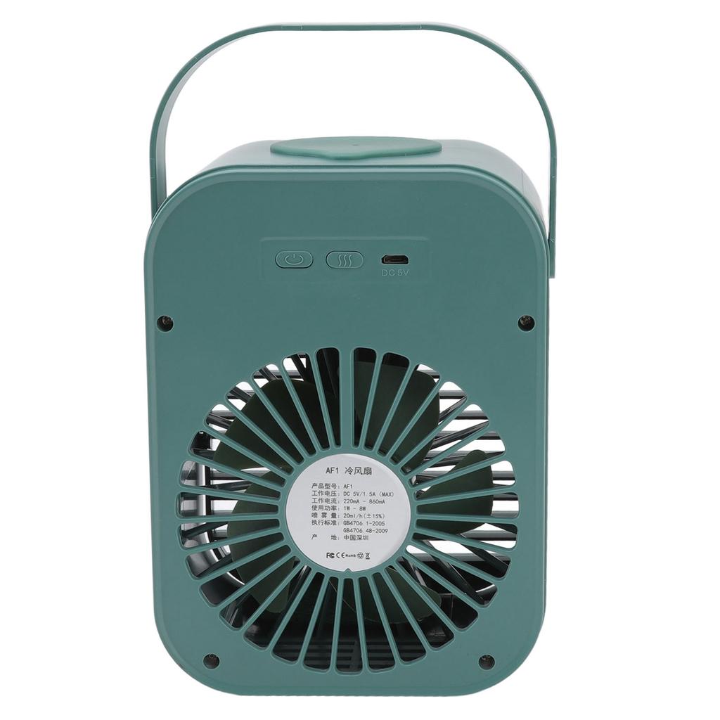Portable   Conditioner Fan 3 Wind Speed Efficient Misting Low Noise USB   Conditioner Cooling Fan with Night Light