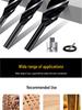 High Hardness Electric Wrench Drill Bit for Woodworking - Four-Flute, Four-Edge Wood Board Hole Enlarger