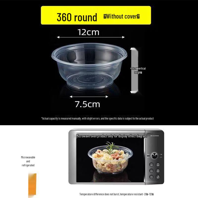 

ZISIZ Disposable Plastic Bowls - Bulk Pack