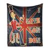 Union Jack London Blanket Soft Comfortable Flannel Blanket For Bed Sofa Chair Nap Travel Camping Blanket