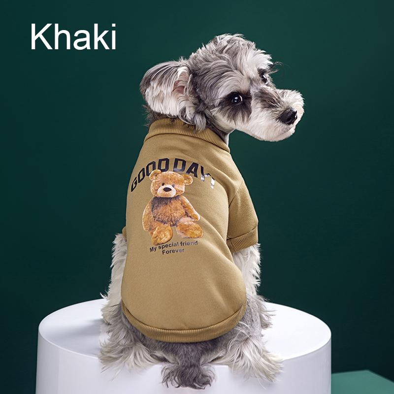 Pet Dogs Clothes Bear Pattern Dogs Winter Cute Costume Pet Shirt Puppy Clothes Pet Vest Pet Clothes Dog Sport Shirt XS-XXL