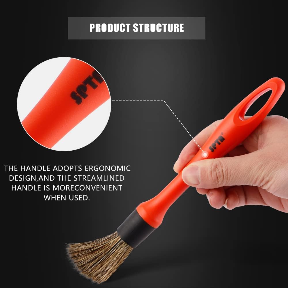 Набор кистей для детализации 5 разных размеров из натуральных волос премиум-класса — фото 3