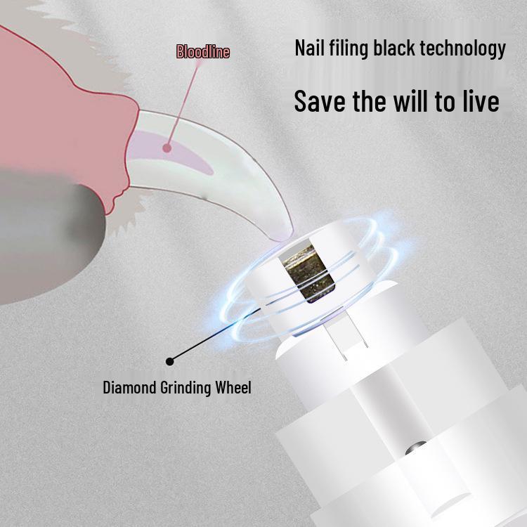 Pet LED Electric Nail Grinder: Automatic Nail Clippers & Trimmer for Cats and Dogs