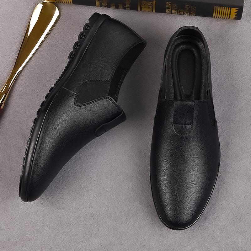 Loafers Genuine Leather Men's Shoes Luxury Brand Soft Driving Shoes Moccasins Slip On Casual Formal Shoes Walking Men Sneakers