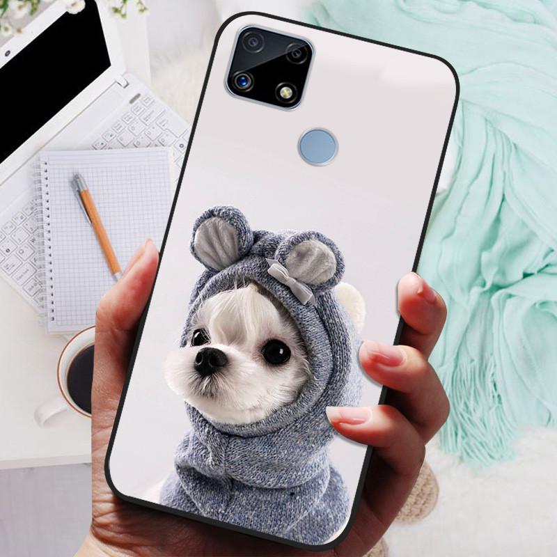 Pro Realme C25s pouzdro Soft TPU silikonový kryt na telefon pro OPPO Realme C25 pouzdro Bumper C25S RMX3195 C 25S nárazuvzdorný kryt Coque