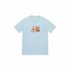 BOX Crew Neck Short Sleeve Shirt Blue S37