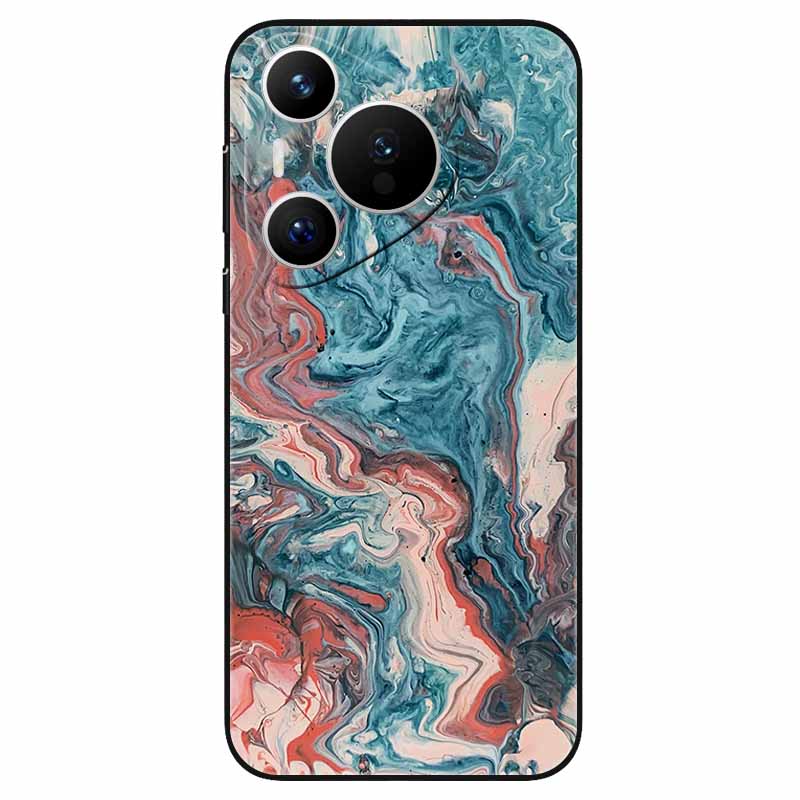 For Huawei Pura 70 / Pura70 Pro Case Soft Silicone Fashion Marble Shockproof Cover for Huawei Pura 70 Ultra P 70 Pro+ TPU Coque