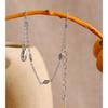 Yhpup Thin Stainless Steel Cubic Zirconia Chain Bracelet Bangle for Women Summer Delicate Aesthetic Chic Wrist Jewelry Recommend