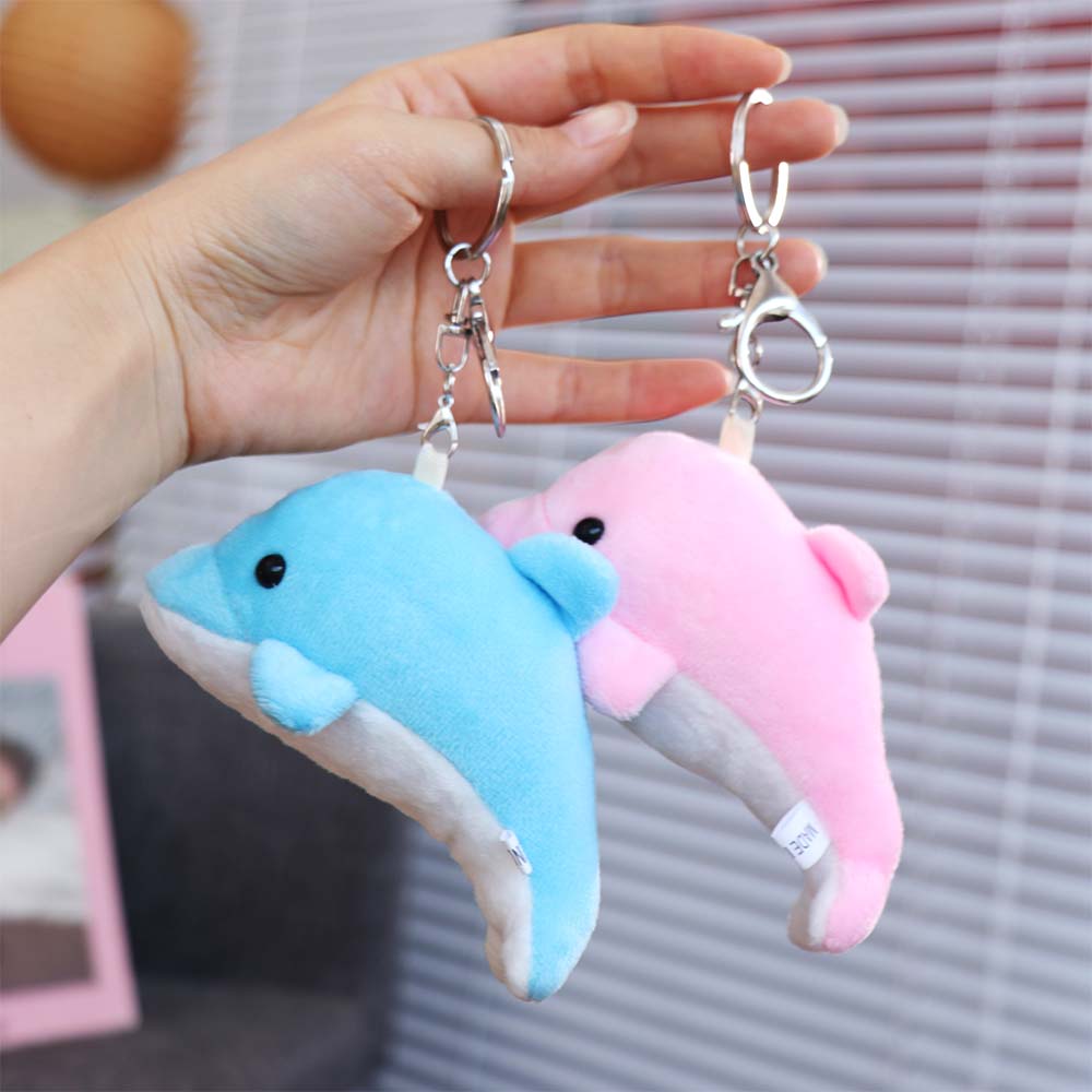 Ocean Animal Stuffed Animal Keychain Bag Pendant Animal Doll Key Rings  Kids Holiday Gifts