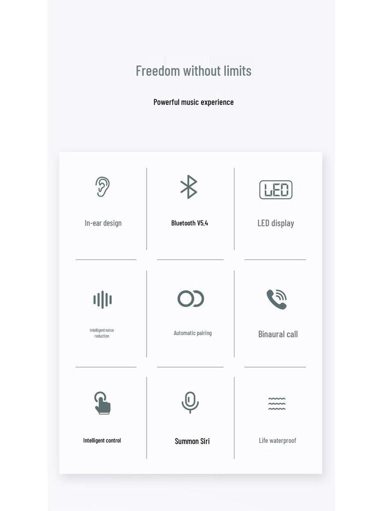 2024 New Mini Bluetooth Earphones with Long Battery Life, Noise Cancelling, and Cute Design
