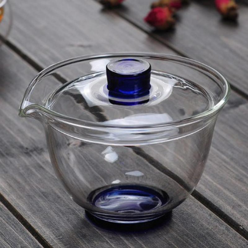 Creative Glass Gaiwan Tea Heat-resistant Proof High Temperature Kungfu Tea Set Cover Bowl Tea Bowl Household Teaware Accessories