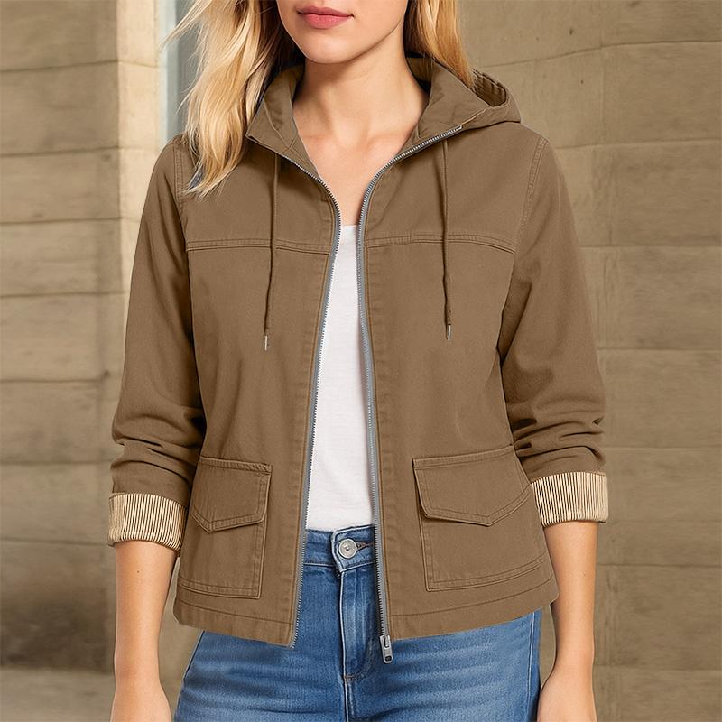 

ZANZEA Женские осенние повседневные толстовки с длинным рукавом, тонкие куртки 5XL хаки