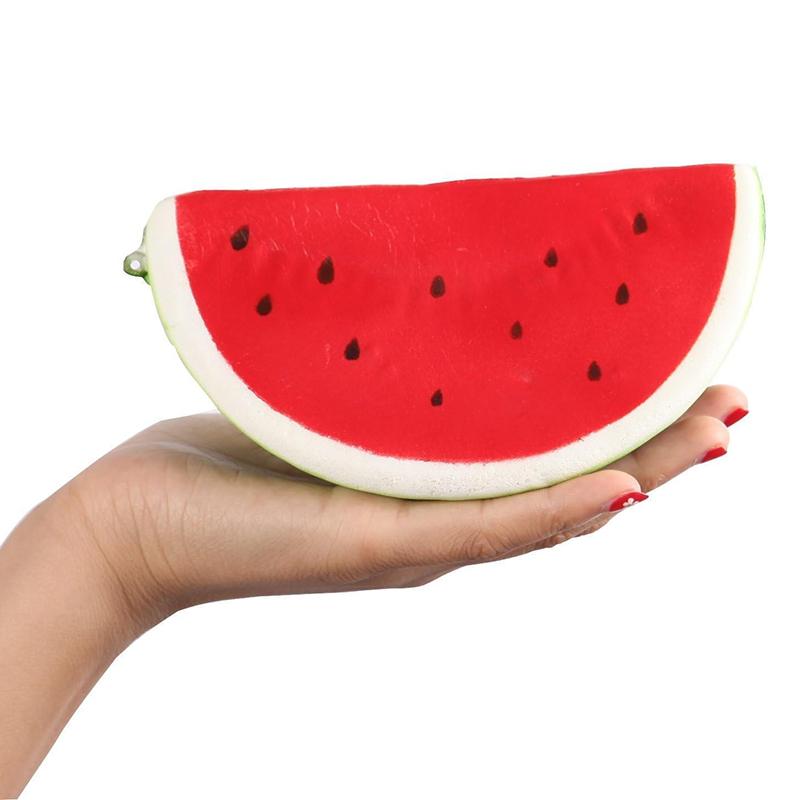 Watermelon Fruit Squishies Toys Slow Rising Stress Relief Sensory Toys Watermelon Stress Ball Summer Party Gifts for Kids Adult