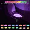 16-Color Motion-Sensing Toilet Seat Night Light with Motion Sensor Toilet Light LED RGB Night Light for Bathroom,Battery Not Included