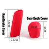 2Pcs Universal Manual Gear Shift Collars Car Silicone Gear Head Shift Knob Cover Handbrake Grip Car Hand Brake Covers Cas