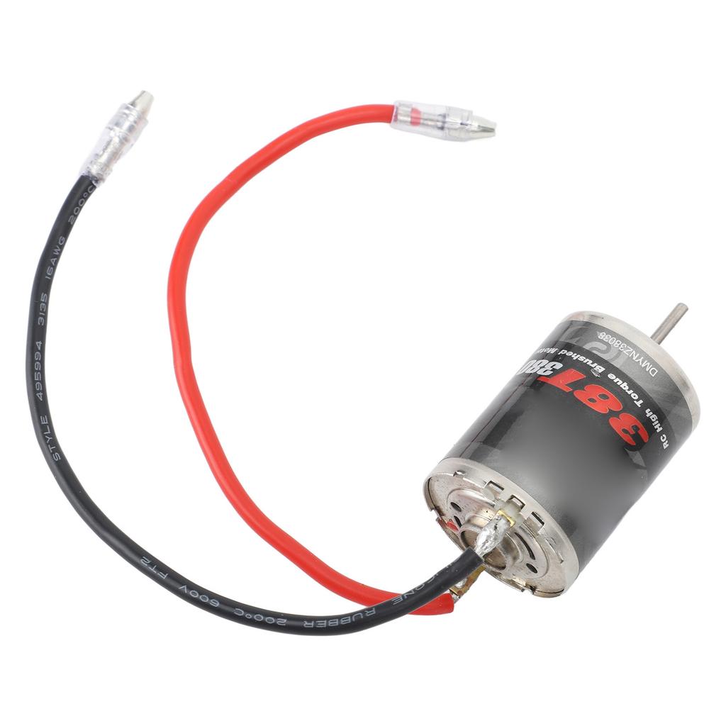 Elektrischer 380er Bürstenmotor 38 Windungen Edelstahl Hohes Drehmoment Leistung Geringe Reibung für Traxxas 116