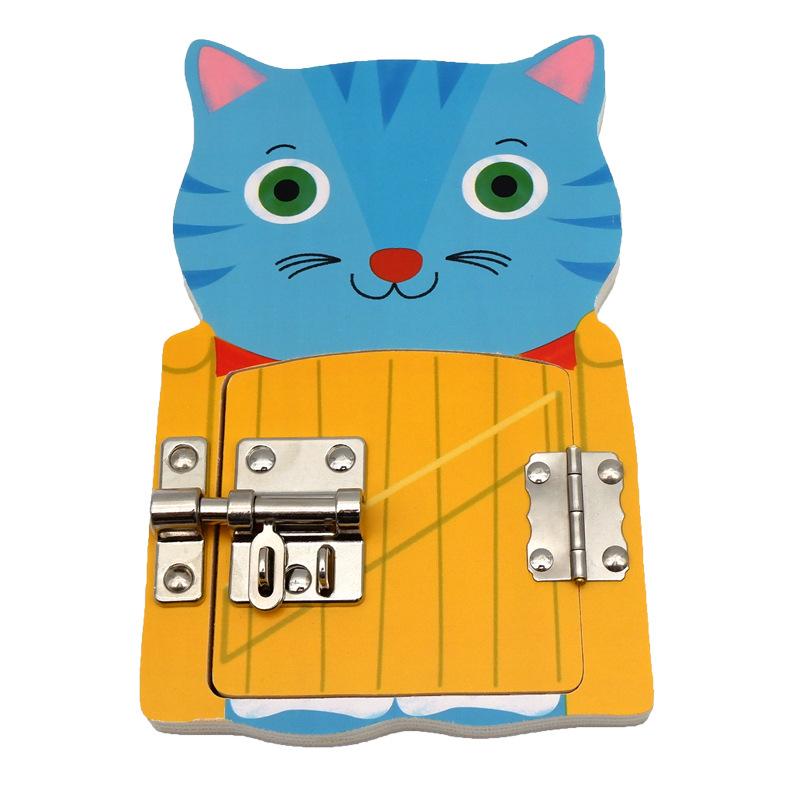 Montessori Unlocking Toy Children's Busy Board DIY Unlocking Self-Care Ability Preschool Learning Children Sensory Education Toy