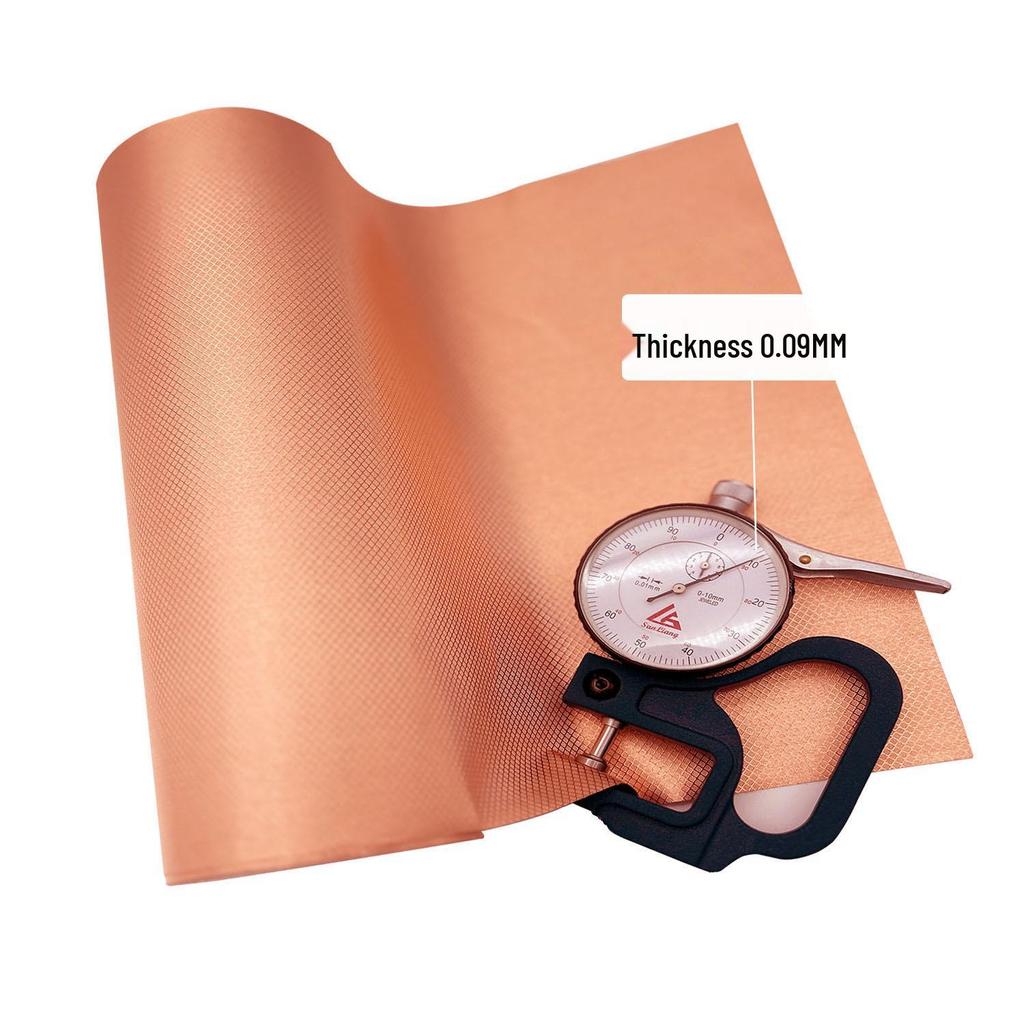 Copper Rhombus Grid RFID/EMF Shielding Fabric for Radiation and GPS Interference Protection