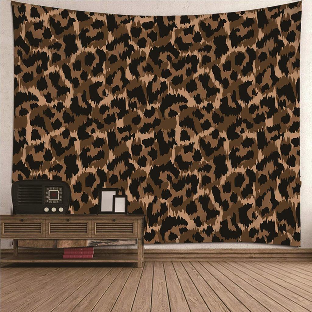 Tapestry Wild Brown Animals Leopard Print Wild Animals Living for Room Bedroom Dormitory Wall Hanging Tapestry Art Decorations