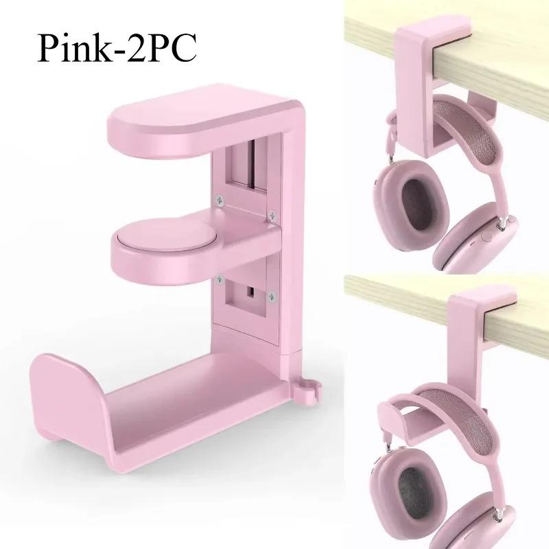 PC Gaming Headphone Stand with Adjustable 360° Rotating Arm Head Mounted Headphone Stand Simplicity Desk Mount Universal Bracket