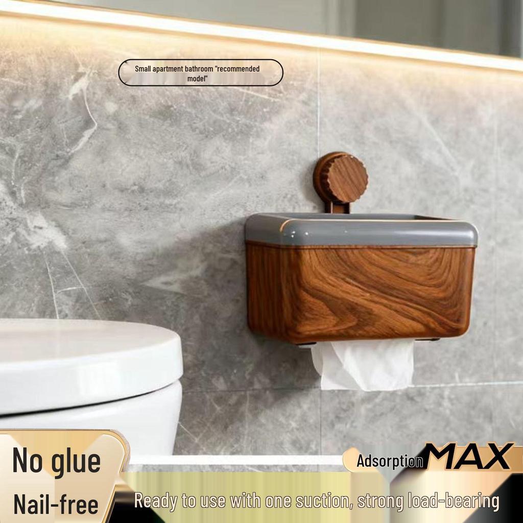 Punch-Free Wall-Mounted Toilet Tissue Dispenser