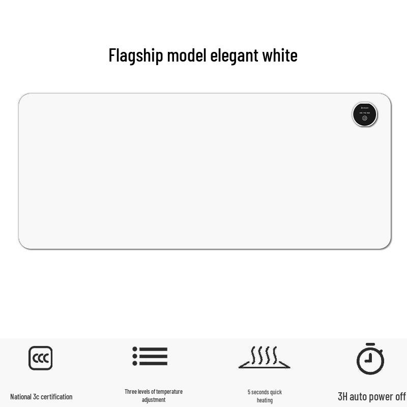 Heated Extra-Large Mouse Pad with Hand Warmer - Office & Student Desk Accessory