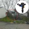 360 Degree Automatic 2-outlets Sprinkler Head 1/2" Male Thread Rotary Rocker Nozzle Garden Lawn Farmland Irrigation Sprayer 4Pcs