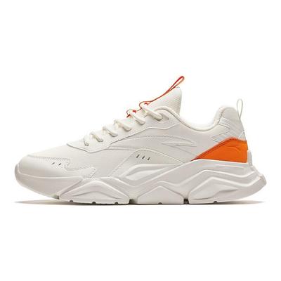 Classic Versatile Shock Absorbing Wear Resistant Low Top Casual Shoes Men Sneaker White Orange 912538809F-7