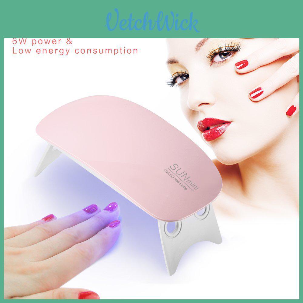 Portable Mini 6w Leds Uv Nail Dryer With Perfect Timer Settings For Nail Manicure
