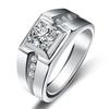 Luxurious Hand Jewelry European and American Popular Men's Zircon Diamond Ring