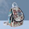Backpack Embroidered Canvas Backpack for Women Cute Animal Floral Pattern Lightweight Travel Casual Backpack Small Daypack