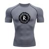 Men's Compression Workout T-Shirt, Vintage Norse Rune Wheel