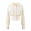 Spring 2026 Women's Diamond Chain Hooded Cardigan & Flare Pants Set