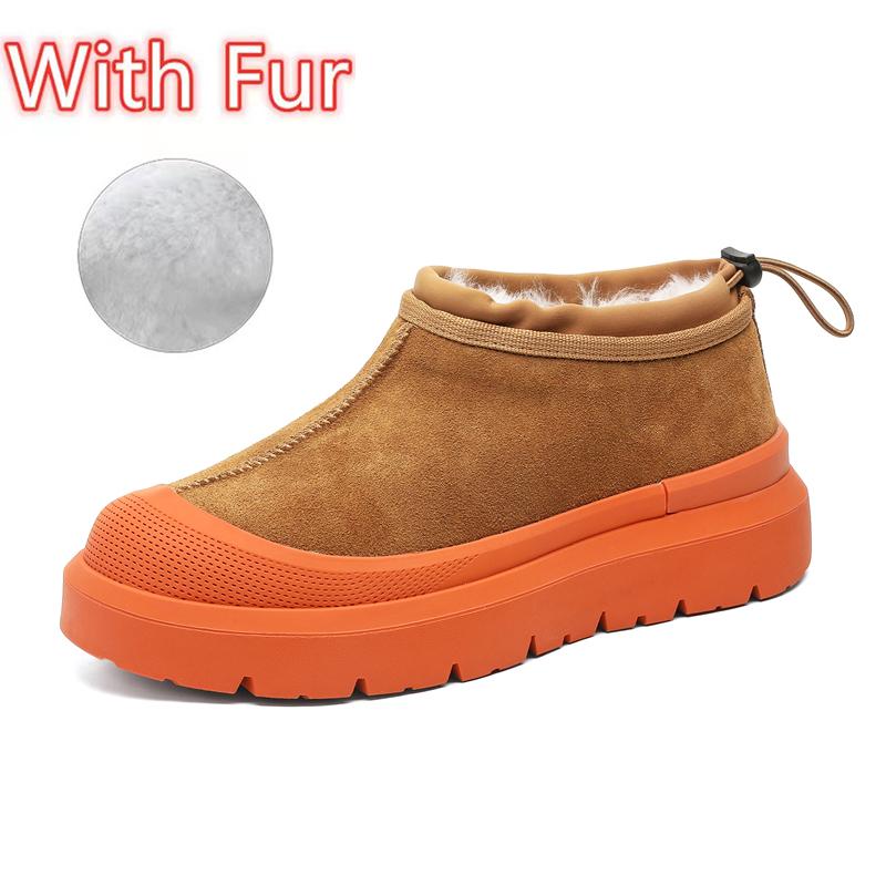 

Мужские ботильоны из замшевой кожи Стильные зимние кроссовки для улицы Повседневная обувь с высоким верхом Модная мужская зимняя теплая обувь Удобные ботинки 44