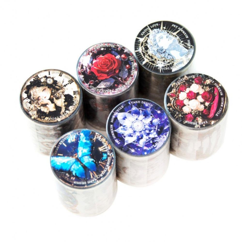 200cm/roll Cream Creative Waterproof Tape Land of Dark Magic DIY Scrapbook Cartoon Stickers