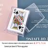 Transparent Metal Lock Box for Two Decks of Playing Cards, 98x72x46