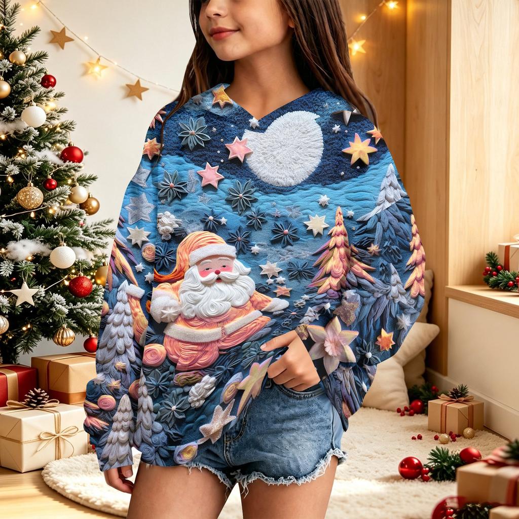 Children's Christmas printed sweater