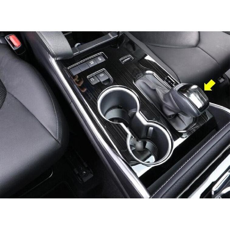Black Titanium Gear Shift Knob Gearbox Head Trim For Toyota Highlander 20-23