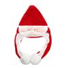 Snowman Santa Claus Female  Hat Christmas Airbag Cap Ears Movable Hat Women Winter Cap