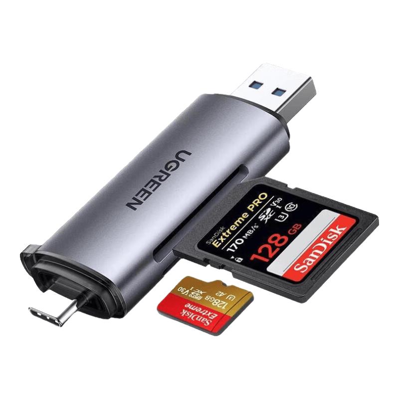 Ugreen 2-in-1 USB 3.0 & Type-C High-Speed Card Reader