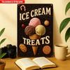 Vintage Ice Cream Metal Sign Wall Decor For Kitchen Cafe Bar