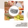 Stainless Steel Hand  Finger Guard Adjustable Food Cutting Finger Protector Kitchen Hand Chopping Protector Avoid Hurt