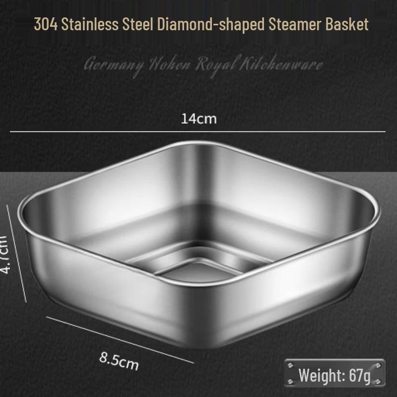Stainless Steel Steamer Bowl & Rack Set (2-Piece)
