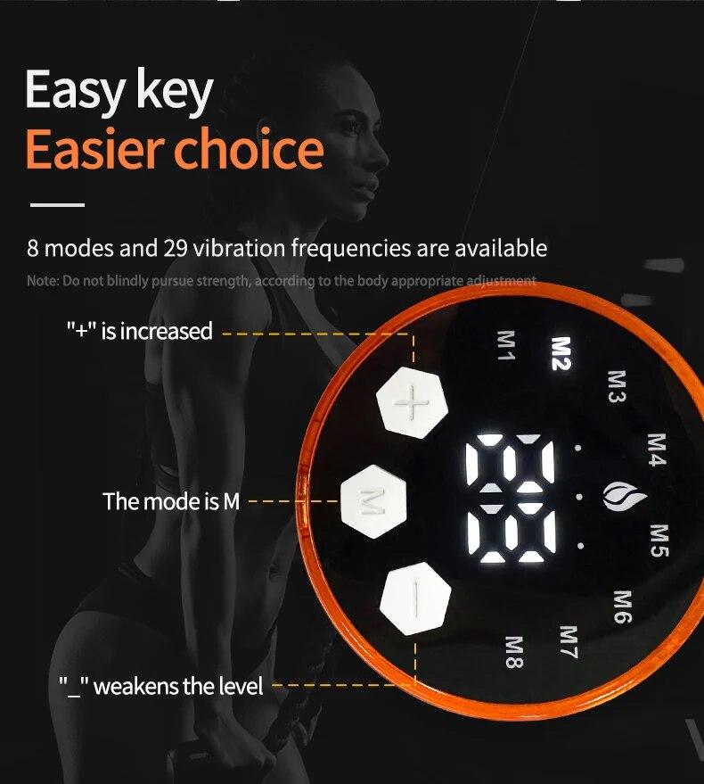 2025 New Wireless EMS Muscle Stimulator Smart Fitness Abdominal Massager Electric Training Weight Loss Stickers 29 Level 8 Mode