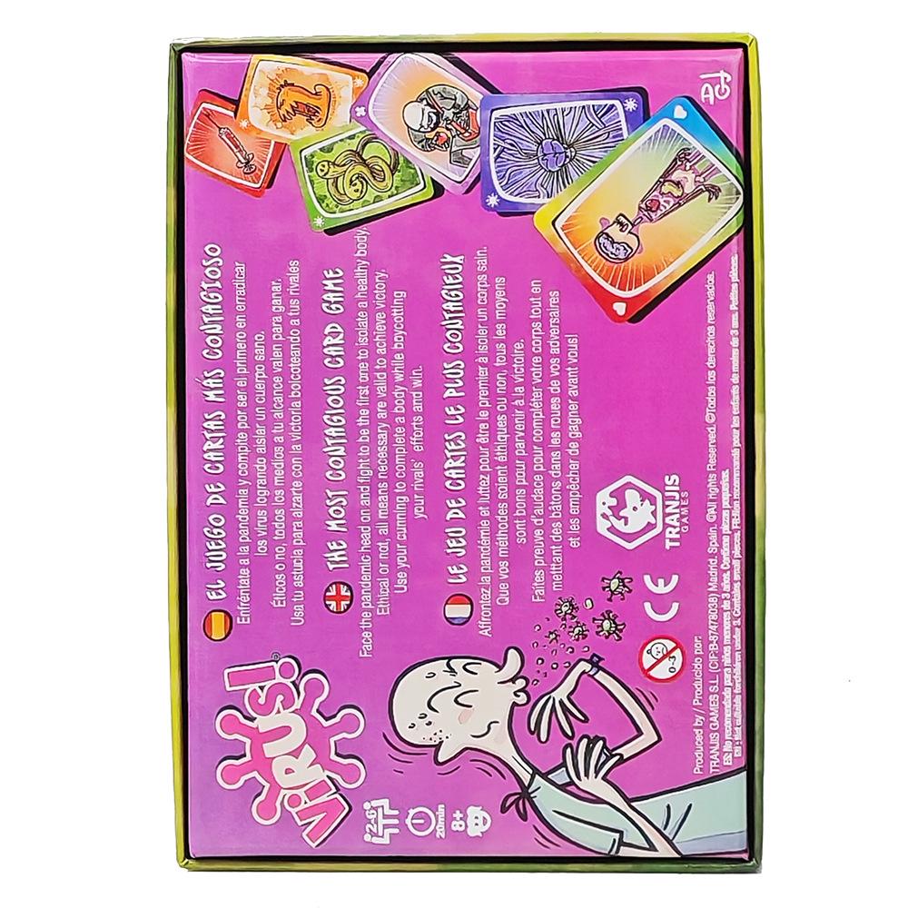 English Virus Infection Card Game: Family & Kids Interactive Toy