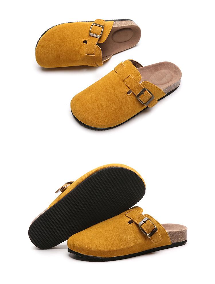 Baotou šlepetės moteriškos kasdienės pusiau šlepetės